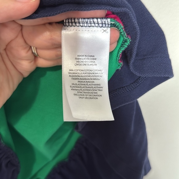 Polo Ralph Lauren Girls Dress Size 6X Colorful Classic Preppy Logo Pony Collar - Picture 12 of 13